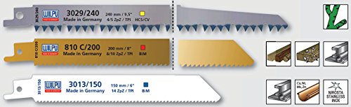 3 tlg. Säbelsägeblätter Set Bi-Metall / HCS f. Säbelsäge Inox Holz Metall Wilpu