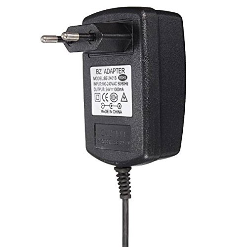 ELEGIANT DC 24V 1A AC EU Adapter Konverter Ladegerät Netzteil Charger Power Supply Stromversorgung for LED Streifen Strip Light CCTV 2.1mm x 5.5mm - 3