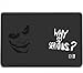 Produktbild Notebook-Sticker – Joker Face Why So Serious Wandtattoo, weiß / schwarz, Small: 12cm x 15cm / 5" x 6"