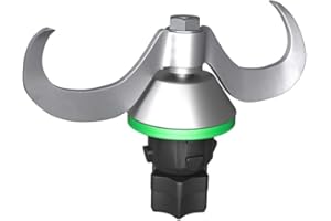 Grillix Lama Impastatrice per Bimby TM5 TM6, Pezzi Di per Frullatore, Accessori per Professionale Tritatutto, Lama Fine e Affilatura uniforme, Ricambio per Coltello Thermomix TM5 TM6