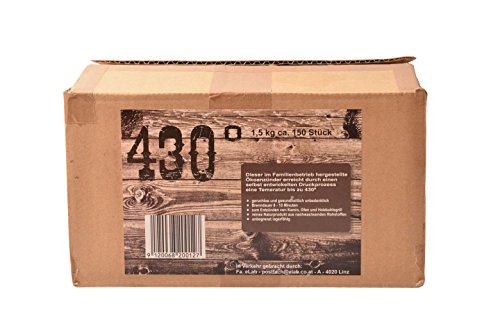 430° Öko Grillanzünder – Kaminanzünder | Ofenanzünder | Grillanzünder | Brennholzanzünder | 1,5kg ca. 150 Stk. Brennholz-Anzünder inklusive Wachs für lange und heisse Brenndauer | Top Qualität - 4