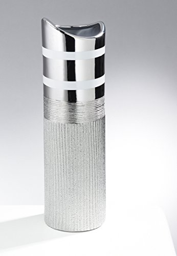 Preisvergleich Produktbild Deko-Vase DEKO-VASE KERAMIK SILBER 38208-02
