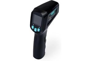 Gino D'Acampo Digital Infrared Thermometer with Cloth Sleeve Bag - Quick and Accurate Temperature Readings for Cooking, Grilling, and Baking