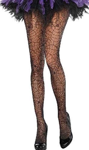 Womens Halloween Spider Web Tights Fancy Dress Accessory by...