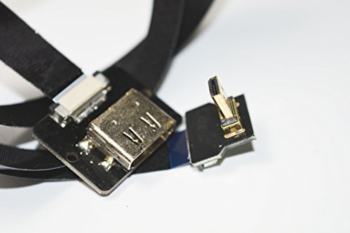 Neue schwarze FPV HDMI Kabel Micro Schnittstelle zu Standard-weiblich für GH4 BMPCC A5000 A6000 A7S A7R 90 Grad DJI 50CM - 5