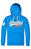 h&m pullover damen schwarz  Superdry Herren Vintage Logo Tri Colour Lite H Kapuzenpullover, Türkis (Riviera Royal Marl T4t), Medium