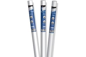 TALLON Roll Clear Sticky Back Plastic Film Book Cover Self Adhesive Fablon Protecting