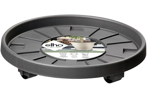 Elho Planttaxi Universel Soucoupe avec Roues, Anthracite, 40 cm