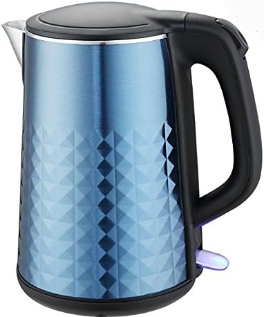 1.8L double seamless 304 stainless steel electric kettle automatic power off fast kettle safety water bottle home / office / hotel high-quality water bottle blue