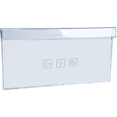 Cassetto Frigorifero/congelatore Di Ricambio VIOKS Per Neff 00449014, Plastica Trasparente, Maniglia Grigia, 42x21,8x19,2 Cm