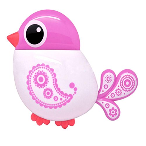DDLBiz® Lustige Attraktiv Vogel-Muster Zahnbürstenhalter (Rose)