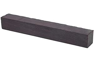 SHANRYA Artigianato fai-da-te Legno di ebano nero, artigianato fai-da-te, per tornitura di strumenti musicali(1 pz 150x20x20mm)