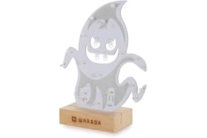 Whadda Kit de soudage, Carte de Circuit imprimé XL, fantôme Effrayant, avec Support, kit de Construction STIM éducatif et créatif