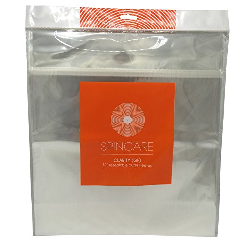 Fundas Exteriores Clarity 12", Conocidas Como Blake Sleeves Supertransparentes De Doble Ala Y Resellables Para Discos De Vinilo Y LP (Paquetes De 50)