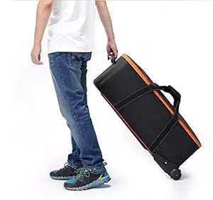 VTS Waterproof Tripod Monopod Heavy Duty and Video DSLR Camera Trolley Bag for Complete KIT for Lens Accessories (Black)