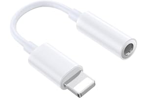 CELLWORLD Lightning to 3.5mm Headphone Jack Adapter, [Apple MFI Certified] iPhone Adapter 3.5mm Jack Aux Audio Cable Earphone Converter Compatible with iPhone 14 Pro Max/14 Pro/14/13/12/SE/11/X/8/7 for All iOS