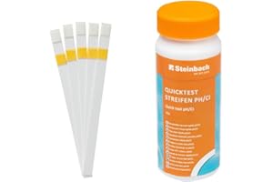 Steinbach Quicktest Streifen für pH-Wert und freies Chlor, 50 Stück, 079020