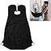 BeToper Man Bathroom Apron Black Beard Care Trimmer Hair Shave Apron for Man Waterproof Floral Cloth Household Cleaning Protections (Black)