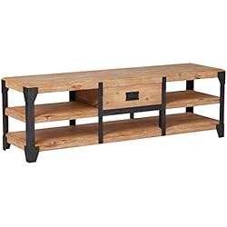 vidaXL Meuble TV Meuble de télévision 140 x 40 x 45 cm Bois d'acacia Massif