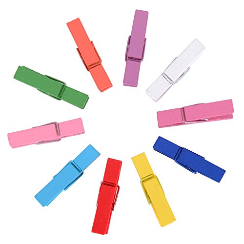 FGF-EU 10 Stück Papier Bilderrahmen DIY Wanddekoration Aufhängen Film Rahmen mit Wäscheklammern und stickers-multicolor