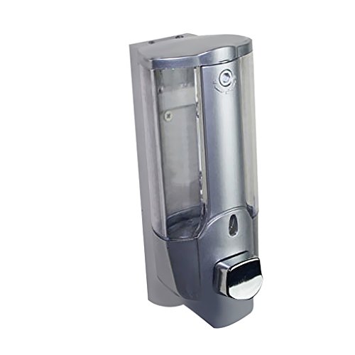 MagiDeal Seifenspender, Seifendosierer für Duschgel, Shampoo, Seife. Auch als Dispenser für Reinigungsmittel geeignet. 350 ml/450ml Fassungsvermögen. aus ABS Kunststoff. Gelspender schafft Ordnung in Bad und Dusche. - 450ml Einzel Kopf, 8,3 x 18,7 x 9,5 cm
