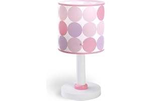 Dalber Lámpara infantil juvenil de Mesita Colors Color Rosa, 62001S, E14
