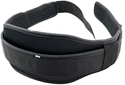 Grofitness Weight Lifting Belt Gym Crossfit Barbell Lifting Powerlifting Dip Belt Bodybuilding Weightlifting Equipment for Training (L(44inch length))