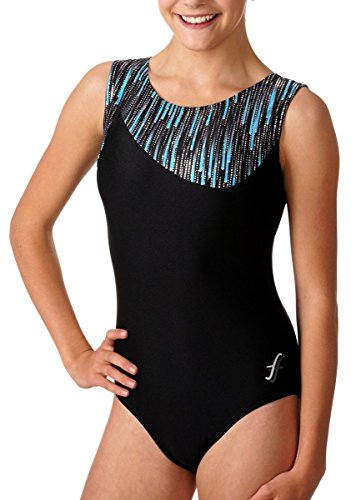 Fischer 8060 Schöner Turnbody "Maya" Glitzerstoff Polyamid, Ökotex 100 zertifiziert, in verschiedenen Größen und Farben