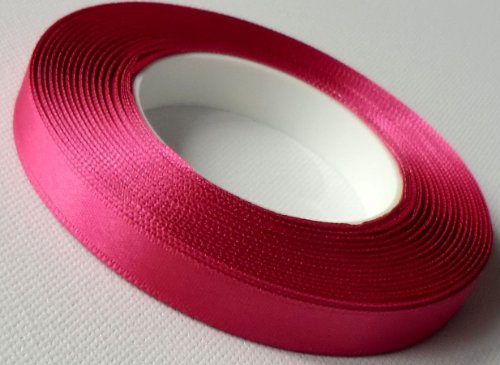 SATINBAND 25m x 10mm PINK fuchsia Schleifenband Geschenkband DEKOBAND
