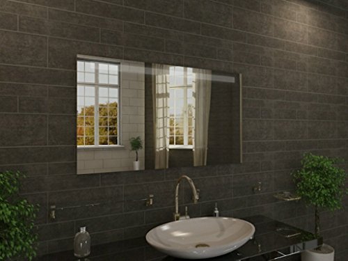 Badspiegel mit Beleuchtung Namus M40L1: Design Spiegel für Badezimmer, beleuchtet mit LED-Licht, modern – Kosmetik-Spiegel Toiletten-Spiegel Bad Spiegel Wand-Spiegel - 2