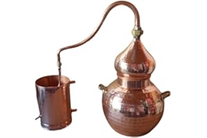 LUSA ALAMBICCO DI RAME. TUTTE LE DIMENSIONI. Senza termometro (10 Litros)