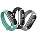 Produktbild Anjoo [3-Stück Xiaomi Mi Band 3 Armband, Sport Ersatzband Uhrenarmband für Mi Band 3 Silikon verstellbaren Soft Armbänder für Xiaomi Mi Band 3 Band - Atmungsaktiv, Wasserdicht, Verschleißfest