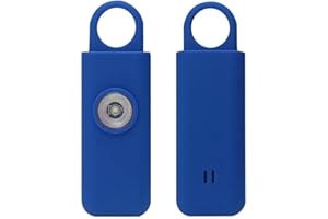 FOZZE Défense Anti agression – Alarme de Poche 130 DB avec lumière éblouissante – Neutralise Rapidement – Facile à Utiliser – Design – pour garantir sa sécurité au Quotidien (Bleu)