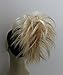 New Claw Clip in Tousled style short Synthetic Hairpieces with 3 soft wired Bun Scrunchies Scrunchy Straight Updo Hairdo Blonde (Light Blonde fully mixed #16/613)