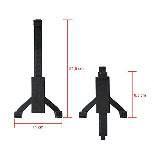 360° drehbar Universell Autohalter KFZ Halterung für Tablet 7 bis 10“ / 7-10 Zoll, Halter für Lenovo, Acer, Medion, Sony, Samsung Galaxy Tab 2, Tab 3, Tab 4, iPad 1, iPad 2, iPad 3 und 4, Halter für Kopfstütze - 2