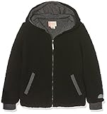 Con capucha Roxy Share New Words Sudadera con Capucha y Cremallera, Niñas, Negro (Anthracite Solid), 10/M