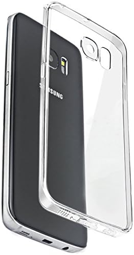 COVERbasics PROCAM 0.33mm for Samsung Galaxy S6 Edge G925 Premium Case Cover Bumper Soft Flexible Rubber Transparent Crystal Clear TPU Silicon Slim Invisible Gel with Camera Protection and Dust Cap