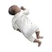Produktbild Outfits Sets Kind Janly 0-18 Monate Mädchen Wings Spielanzug Jungen Overalls (12-18 Monate, Weiß)