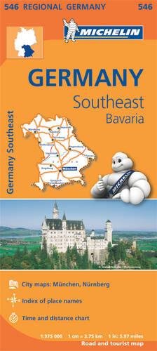 Mapa Regional Germany Southeast, Bavaria (Carte regionali) por MICHELIN