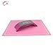 TP Plastic Nail Art Arm Rest Hand Holder Silicone Table Mat Set Home Salon Pillow Cushion Lace Dot Pad Manicure Accessories (Pink)