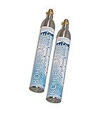 2x CO2 Zylinder geeignet für original SodaStream Wassersprudler Crystal, Cool etc. Bis zu 60 Liter Sprudelwasser pro Füllung! Neu und mit CO2 gefüllt!