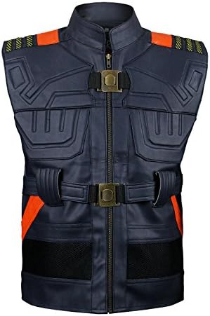 Avenger Infinity War Erik Killmonger Costume Vest Leather - Michael B Jordan in Black Panther