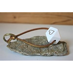 Herz Schlüsselanhänger bestempelt, Länge ca. 10 cm, Muttertag Jahrestag Hochzeitstag Geschenk Geburtstag