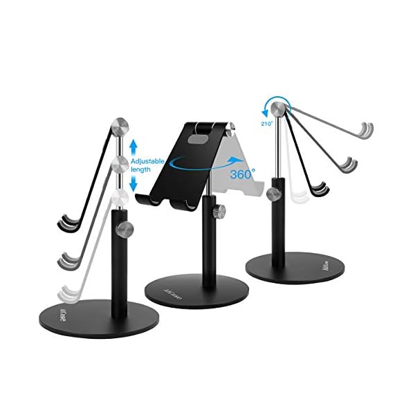 AICase Soporte Tablet/Móvil, Universal Multiángulo Soporte Ajustable para iPad Pro 10.5/9.7/12.9, iPad Mini 2 3 4, iPad… - Image 4