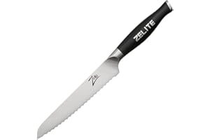 Zelite Infinity – Couteau Cuisine à Scie Tout Usage 15 cm - Série Comfort-Pro – Couteau Professionnel Acier Inox Allemand à Forte Teneur en Carbone – Tranchant Ultra Coupant - Super Confortable