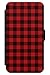 Produktbild Case Warehouse iPhone 6 Plus Rot Schwarz Prüfen Schutz Gummi Handyhülle TPU Bumper Tartan Rob Roy Kariert Mode Macgregor
