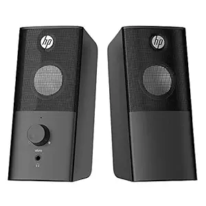 HP 8CA76AA 2 Watt 2.0 Channel USB Multimedia Speaker (Black)