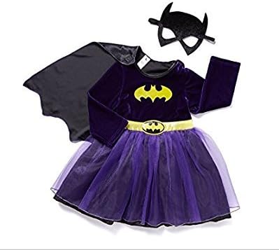 Officially licensed DC Comics Batgirl fancy dress Purple Superhero Girls Costume with Tutu-Style Skirt, Cape and Eyemask. Made for the TU Collection (11-12 years)