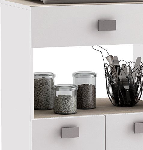 Kchenwagen-145-AKAZIE-in-WEISS-Kchentrolley-mit-Schublade-schner-Kchenschrank-oder-Kchenhelfer