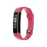 Igemy Fitness Tracker intelligente Armband, Wasserdicht IP67 Smart Watch Armband für iPhone für Android (Rot)